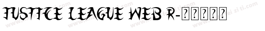 Justice League Web R字体转换